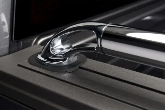 89867 – PUTCO Bed Side Rail, Stake Pocket Mount Polished Stainless Steel With Built In Tie Downs Not Compatible With ...
